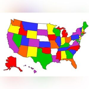 45/50! *Plus Puerto Rico! Help me fill in the map! My stuff has surpassed me! 🤣